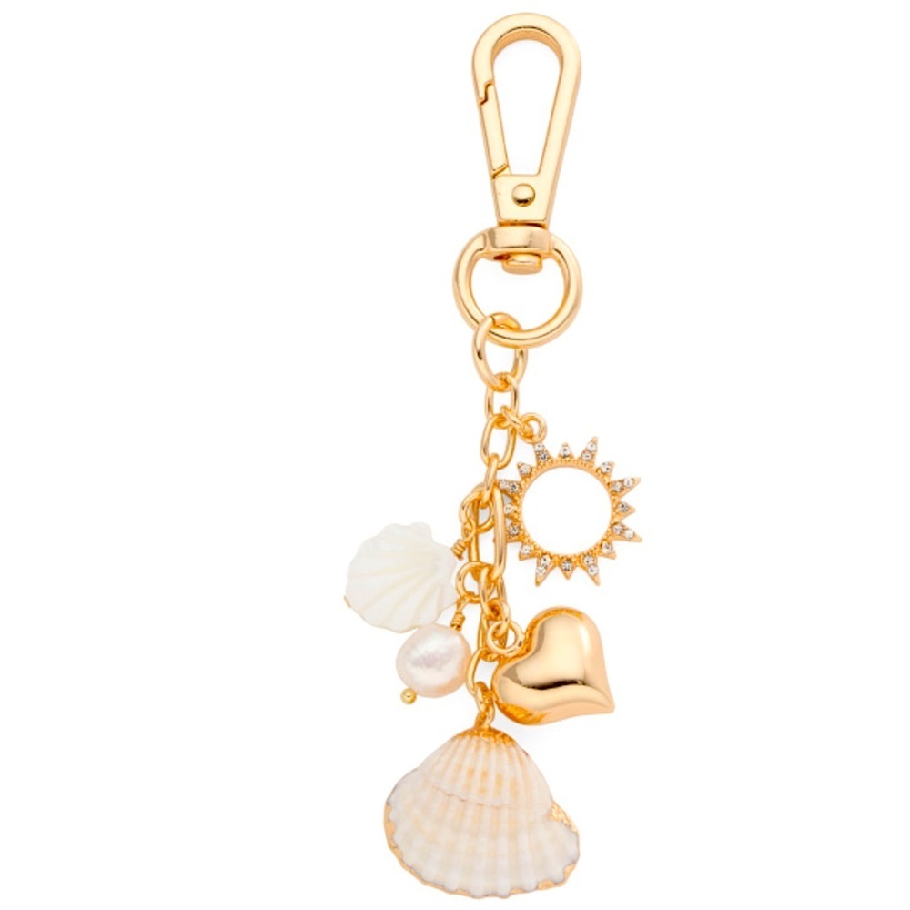 Luna Norte Sun Pearl Shell Bag Charm New In Box